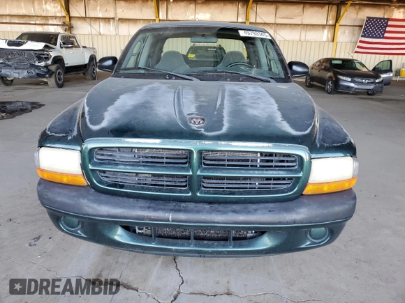 2000 Dodge Dakota Sport z VIN 1B7GL2AX9YS691378, wystawiony jako Copart lot #49793345 z przebiegiem 191 613 mil mil oraz Czysty tytuł • Clean title. Historia ofert i sprzedaży dostępna na DreamBid. Obrazek 5.