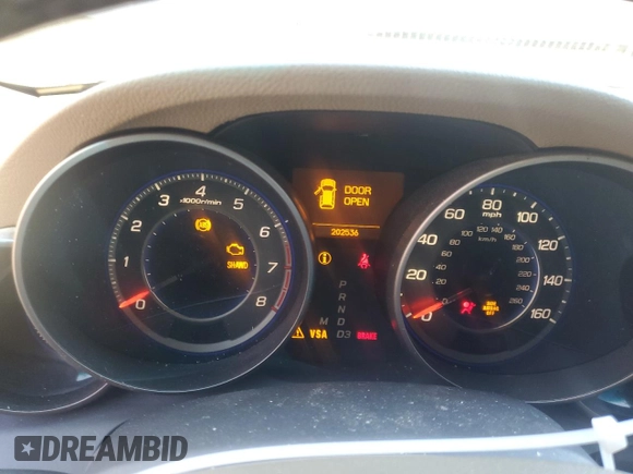2009 Acura MDX Sport/Entertainment Pkg with VIN 2HNYD28869H514581, listed as a Copart auction lot 50943735 with 202,536 mi miles and Salvage Title. Bid and sale history available at carsss.com. Image 9.