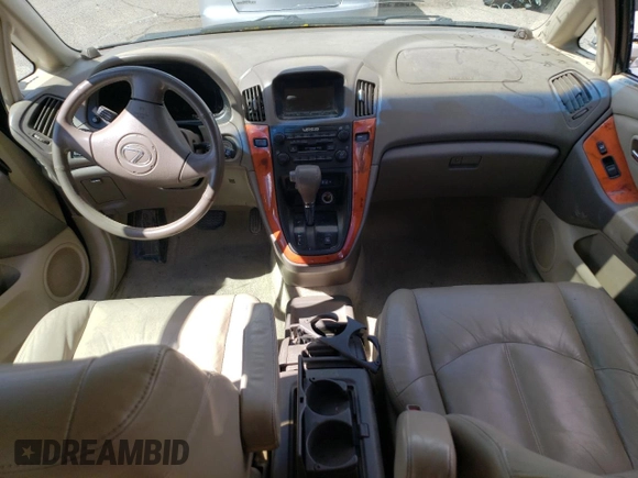 2001 Lexus RX 300 with VIN JTJHF10U610176298, listed as a Copart auction lot 50061124 with 0 mi miles and Salvage Title. Bid and sale history available at carsss.com. Image 8.