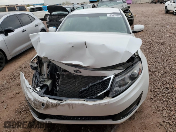 2013 Kia Optima LX with VIN KNAGM4A77D5440227, listed as a Copart auction lot 49470995 with 81,140 mi miles and Salvage Title. Bid and sale history available at carsss.com. Image 5.