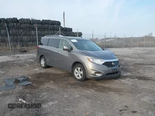2016 Nissan Quest SL with VIN JN8AE2KP5G9153446, listed as a IAAI auction lot 41771878 with 80,922 mi miles. Bid and sale history available at carsss.com. Image 1.