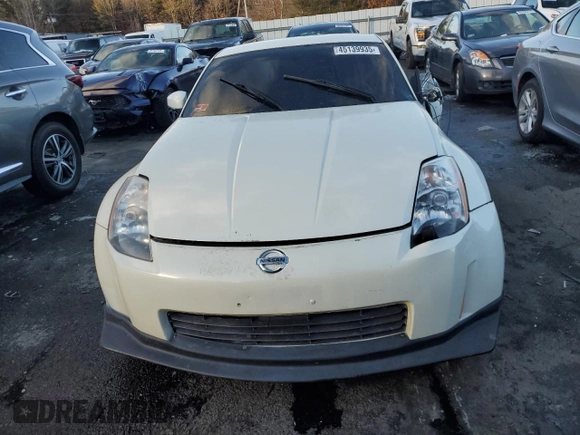 2005 Nissan 350Z Touring with VIN JN1AZ34E35M651515, listed as a Copart auction lot 45139935 with 107,963 mi miles and Salvage Title. Bid and sale history available at carsss.com. Image 5.