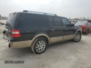 2014 Ford Expedition Max XLT with VIN 1FMJK1H53EEF07470, listed as a Copart auction lot 48903355 with 189,551 mi miles and Salvage title. Bid and sale history available at DreamBid. Image 3.