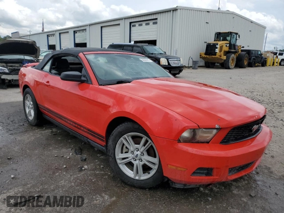 2012 Ford Mustang V6 with VIN 1ZVBP8EMXC5257153, listed as a Copart auction lot 58206405 with 188,460 mi miles and Salvage title. Bid and sale history available at DreamBid. Image 4.