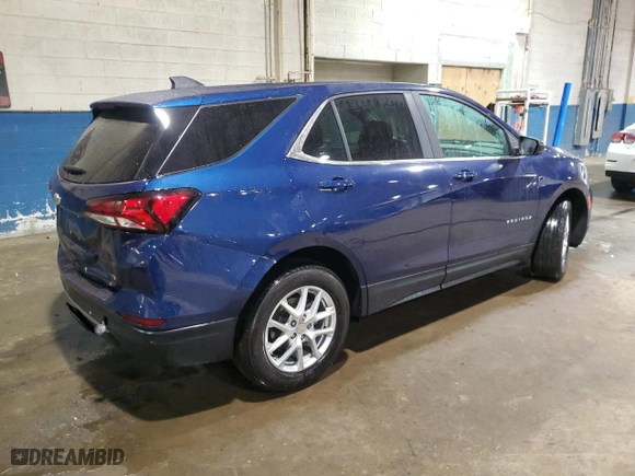 2022 Chevrolet Equinox LT with VIN 3GNAXKEV1NL187086, listed as a Copart auction lot 84947894 with 22,428 mi miles and Non Repairable. Bid and sale history available at carsss.com. Image 3.
