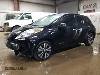2015 Nissan LEAF S with VIN 1N4AZ0CP6FC334064, listed as a Copart auction lot 49307085 with 42,375 mi miles and Salvage Title. Bid and sale history available at carsss.com. Image 1.