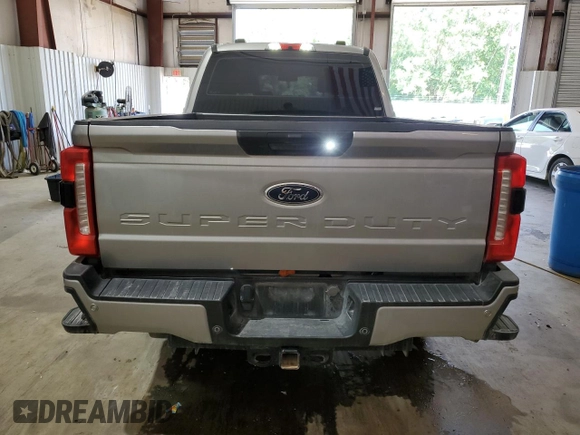 2023 Ford F-250 XL with VIN 1FT8W2BAXPEC99223, listed as a Copart auction lot 56026695 with 33,616 mi miles and Salvage title. Bid and sale history available at DreamBid. Image 6.