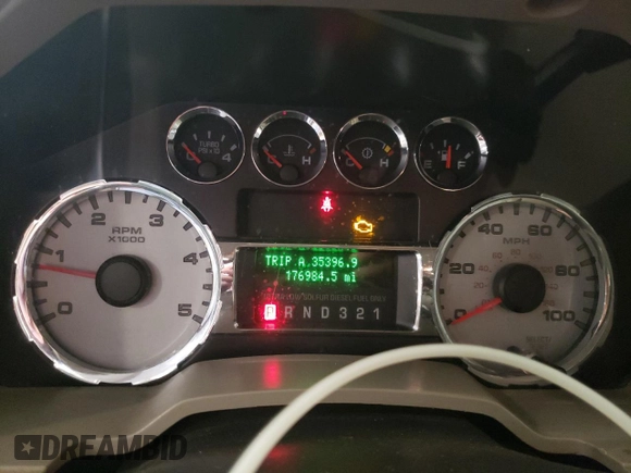2008 Ford F-350 XL with VIN 1FTWX31R18ED78542, listed as a Copart auction lot 75205794 with 176,984 mi miles and Salvage Title. Bid and sale history available at DreamBid. Image 9.