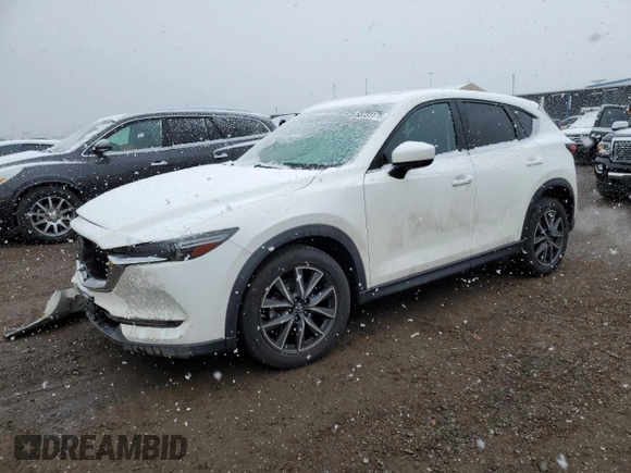 2018 Mazda CX-5 Grand Touring with VIN JM3KFBDM2J0405902, listed as a Copart auction lot 53731175 with 85,740 mi miles and Salvage Title. Bid and sale history available at DreamBid. Image 1.