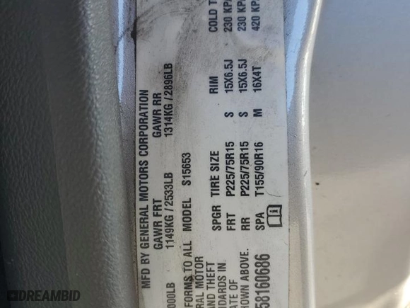 2005 Chevrolet Colorado Z85 with VIN 1GCCS198458160686, listed as a Copart auction lot 83316834 with 125,365 mi miles and Salvage Title. Bid and sale history available at carsss.com. Image 13.