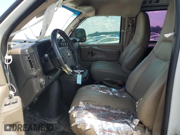 2013 Chevrolet Express Cargo Van with VIN 1GCSGAFX0D1119889, listed as a Copart auction lot 68985114 with 341,315 mi miles and Salvage Title. Bid and sale history available at carsss.com. Image 7.
