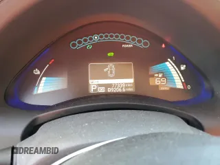 2015 Nissan LEAF SV with VIN 1N4AZ0CPXFC332849, listed as a Copart auction lot 47078555 with 77,339 mi miles and Salvage Title. Bid and sale history available at carsss.com. Image 9.