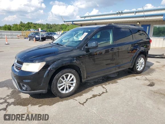 2014 Dodge Journey SXT with VIN 3C4PDCBG5ET126590, listed as a Copart auction lot 54770335 with 126,950 mi miles and Salvage Title. Bid and sale history available at DreamBid. Image 1.