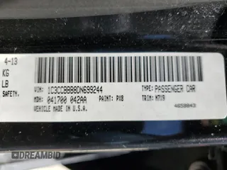 2013 Chrysler 200 Touring with VIN 1C3CCBBB8DN699244, listed as a Copart auction lot 55038415 with 177,772 mi miles and Non Repairable. Bid and sale history available at DreamBid. Image 13.