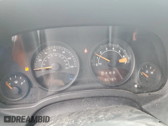 2017 Jeep Compass Sport with VIN 1C4NJCBAXHD166993, listed as a Copart auction lot 61578975 with 95,787 mi miles and Salvage title. Bid and sale history available at DreamBid. Image 9.