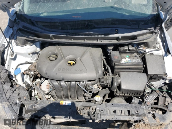 2013 Hyundai Elantra with VIN KMHD35LE9DU032243, listed as a Copart auction lot 53285835 with 122,389 mi miles and Salvage title. Bid and sale history available at DreamBid. Image 12.