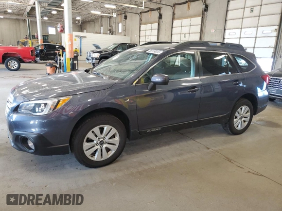 2017 Subaru Outback Premium z VIN 4S4BSACC3H3346998, wystawiony jako Copart lot #56209935 z przebiegiem 50 636 mil mil oraz Szkoda całkowita • Salvage title. Historia ofert i sprzedaży dostępna na DreamBid. Obrazek 1.