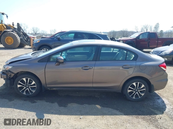 2014 Honda Civic Sedan EX with VIN 19XFB2F87EE082739, listed as a IAAI auction lot 42017492 with 158,988 mi miles. Bid and sale history available at carsss.com. Image 15.
