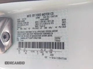 2023 Ford Transit Connect XLT с VIN NM0LS7T20P1562186, выставлен на аукционе IAAI как лот 42600027 с пробегом 36 804 миль миль и . История ставок и продаж доступна на DreamBid. Изображение 9.