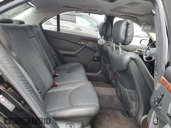 2001 Mercedes-Benz S-Class 6.0L with VIN WDBNG78J01A190075, listed as a Copart auction lot 80947634 with 94,616 mi miles and Clean Title. Bid and sale history available at carsss.com. Image 10.