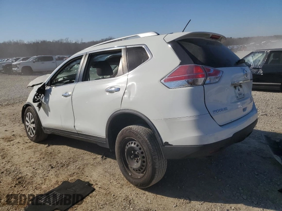 2016 Nissan Rogue SV with VIN KNMAT2MT1GP694405, listed as a Copart auction lot 45216675 with 0 mi miles and Salvage Title. Bid and sale history available at carsss.com. Image 2.