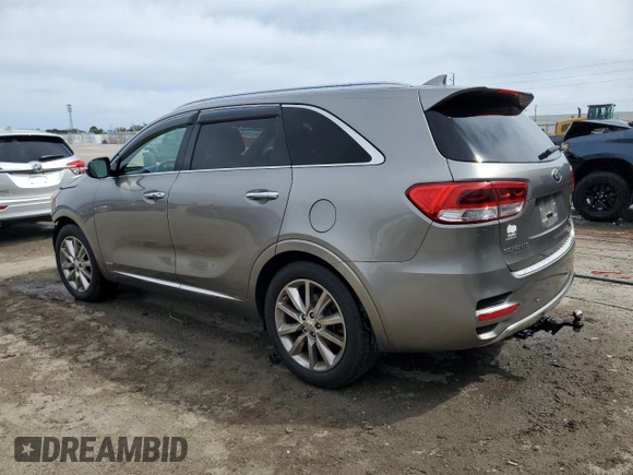 2016 Kia Sorento SXL with VIN 5XYPKDA52GG152814, listed as a Copart auction lot 44903395 with 77,479 mi miles and Salvage title. Bid and sale history available at DreamBid. Image 2.