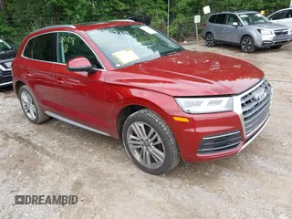 2018 Audi Q5 Premium Plus with VIN WA1BNAFY9J2091878, listed as a IAAI auction lot 42452954 with 45,295 mi miles and . Bid and sale history available at DreamBid. Image 1.