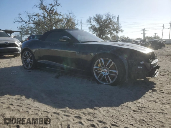2017 Jaguar F-Type R with VIN SAJWJ6HL7HMK40161, listed as a Copart auction lot 73272424 with Not Provided miles and Salvage Title. Bid and sale history available at DreamBid. Image 4.