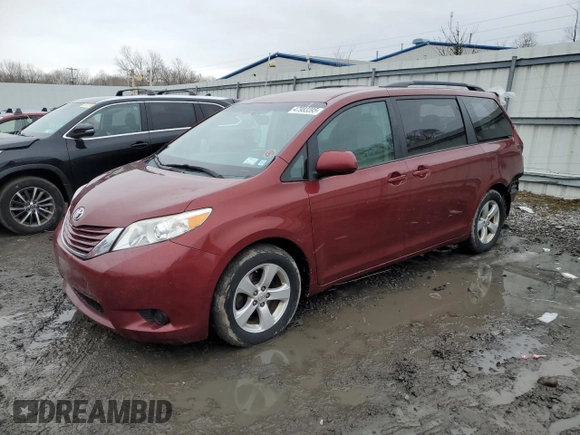 2015 Toyota Sienna LE AAS with VIN 5TDKK3DC5FS553953, listed as a Copart auction lot 47983395 with 64,830 mi miles and Salvage Title. Bid and sale history available at DreamBid. Image 1.