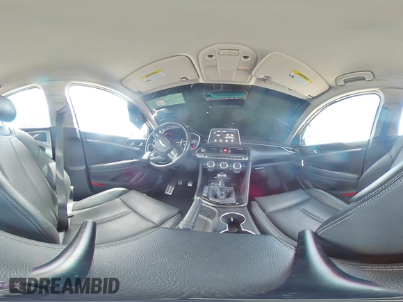 2019 Genesis G70 Sport with VIN KMTG24LA6KU034865, listed as a Copart auction lot 55304455 with 57,087 mi miles and Non repairable. Bid and sale history available at DreamBid. Image 15.