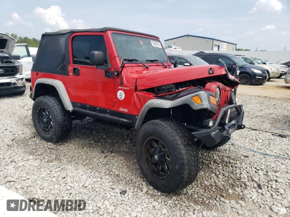 2004 Jeep Wrangler Sport with VIN 1J4FA49S14P747441, listed as a Copart auction lot 69425514 with 137,150 mi miles and Non Repairable. Bid and sale history available at carsss.com. Image 4.