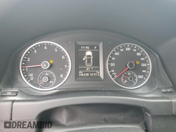 2012 Volkswagen Tiguan SE with VIN WVGAV7AX7CW078203, listed as a Copart auction lot 60756905 with 106,238 mi miles and Clean title. Bid and sale history available at DreamBid. Image 9.