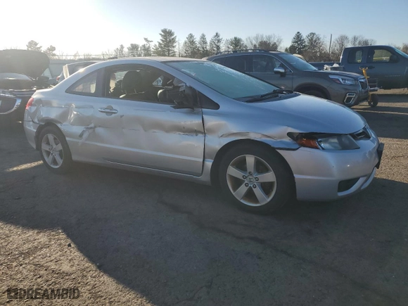 2008 Honda Civic Cpe EX-L with VIN 2HGFG12908H547530, listed as a Copart auction lot 50974715 with 128,597 mi miles and Salvage Title. Bid and sale history available at carsss.com. Image 4.