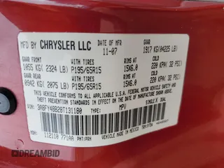 2008 Chrysler PT Cruiser z VIN 3A8FY48B28T131180, wystawiony jako Copart lot #55998825 z przebiegiem 117 185 mil mil oraz Szkody całkowita. Historia ofert i sprzedaży dostępna na DreamBid. Obrazek 12.
