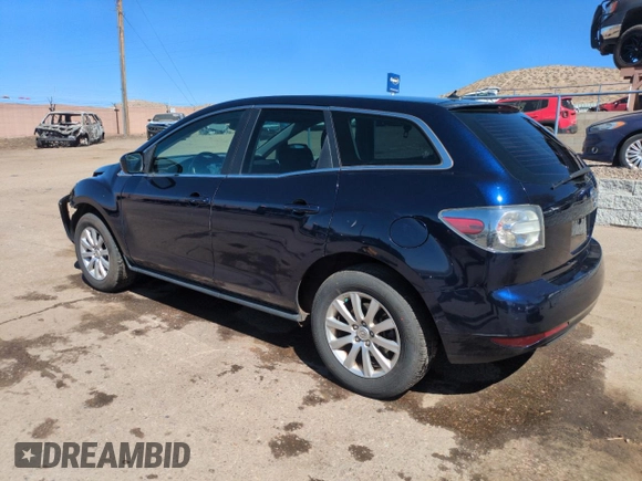 2011 Mazda CX-7 i SV with VIN JM3ER2A51B0354735, listed as a Copart auction lot 50057095 with 140,764 mi miles and Salvage Title. Bid and sale history available at carsss.com. Image 2.