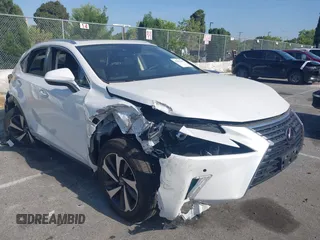 2021 Lexus NX 300h with VIN JTJGJRDZ8M2168971, listed as a IAAI auction lot 42322067 with 39,430 mi miles and . Bid and sale history available at DreamBid. Image 1.