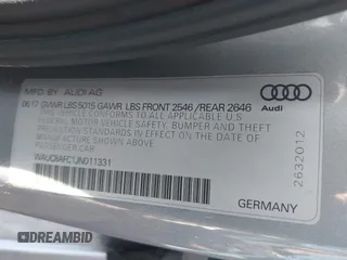 2018 Audi A6 Premium with VIN WAUC8AFC1JN011331, listed as a IAAI auction lot 41070804 with 77,514 mi miles. Bid and sale history available at carsss.com. Image 9.