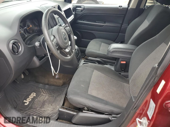 2017 Jeep Compass Sport with VIN 1C4NJCBB9HD131760, listed as a Copart auction lot 74073294 with 160,398 mi miles and Salvage Title. Bid and sale history available at carsss.com. Image 7.
