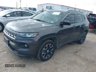 2022 Jeep Compass Latitude with VIN 3C4NJDBB6NT120808, listed as a IAAI auction lot 42227108 with 43,016 mi miles and . Bid and sale history available at DreamBid. Image 17.