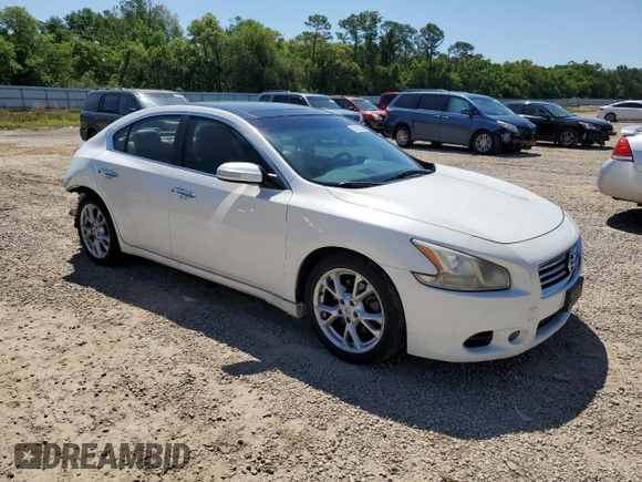 2012 Nissan Maxima S with VIN 1N4AA5APXCC844579, listed as a Copart auction lot 53121245 with 128,979 mi miles and Salvage title. Bid and sale history available at DreamBid. Image 4.