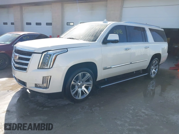 2015 Cadillac Escalade ESV Premium z VIN 1GYS4TKJ9FR700022, wystawiony jako IAAI lot #41748188 z przebiegiem 166 416 mil mil oraz . Historia ofert i sprzedaży dostępna na DreamBid. Obrazek 2.