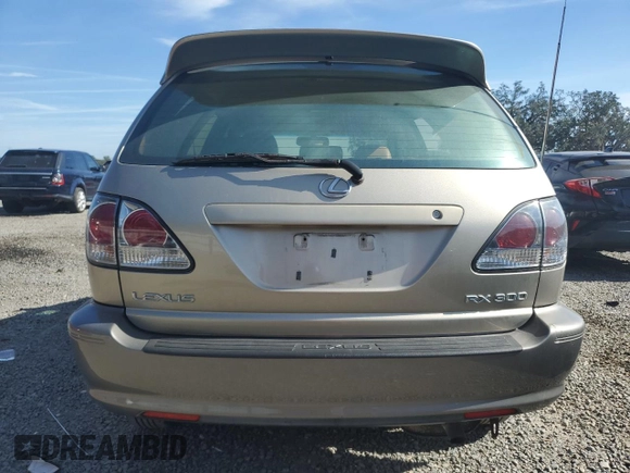 2001 Lexus RX 300 with VIN JTJHF10U610179105, listed as a Copart auction lot 83730454 with 70,866 mi miles and Salvage Title. Bid and sale history available at DreamBid. Image 6.