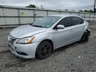 2014 Nissan Sentra SV with VIN 3N1AB7AP3EL673087, listed as a Copart auction lot 62400025 with 120,089 mi miles and Salvage title. Bid and sale history available at DreamBid. Image 1.