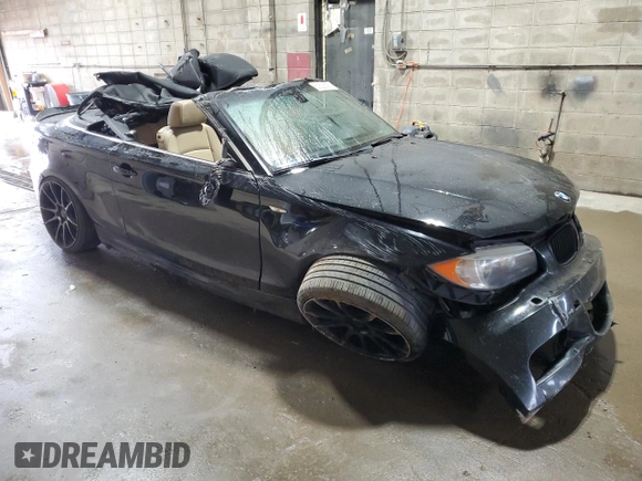 2013 BMW 1 Series 135i with VIN WBAUN7C5XDVM26903, listed as a Copart auction lot 60525595 with 219,810 mi miles and Salvage title. Bid and sale history available at DreamBid. Image 4.