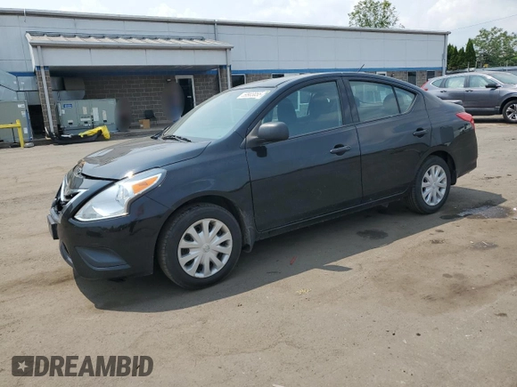 2015 Nissan Versa SV with VIN 3N1CN7AP4FL831812, listed as a Copart auction lot 59903055 with 92,405 mi miles and Salvage title. Bid and sale history available at DreamBid. Image 1.
