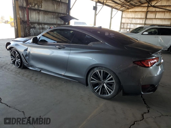 2020 Infiniti Q60 Luxe with VIN JN1EV7EK3LM340253, listed as a Copart auction lot 54211774 with 55,155 mi miles and Salvage Title. Bid and sale history available at carsss.com. Image 2.