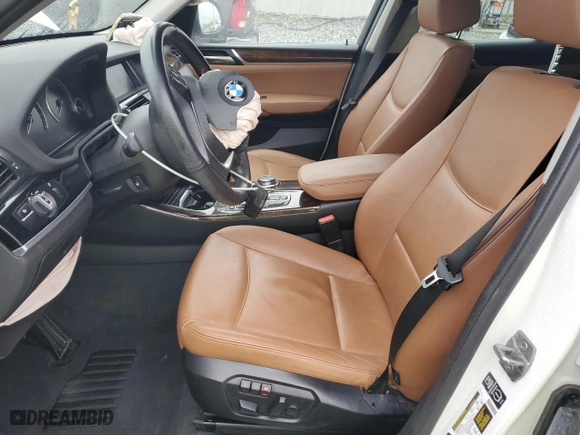 2015 BMW X3 xDrive28i with VIN 5UXWX9C59F0D57348, listed as a Copart auction lot 46074375 with 108,100 mi miles and Salvage Title. Bid and sale history available at carsss.com. Image 7.