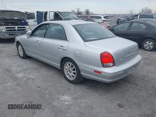 2002 Hyundai XG350 L with VIN KMHFU45EX2A228865, listed as a IAAI auction lot 41421493 with 97,138 mi miles. Bid and sale history available at carsss.com. Image 3.