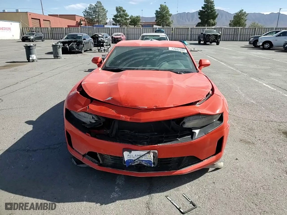 2021 Chevrolet Camaro 1LS with VIN 1G1FB1RXXM0130988, listed as a Copart auction lot 77682404 with 46,747 mi miles and Salvage Title. Bid and sale history available at carsss.com. Image 11.