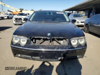 2004 BMW 7 Series 745Li with VIN WBAGN63444DS47874, listed as a Copart auction lot 88582125 with 172,419 mi miles and Clean title. Bid and sale history available at DreamBid. Image 5.